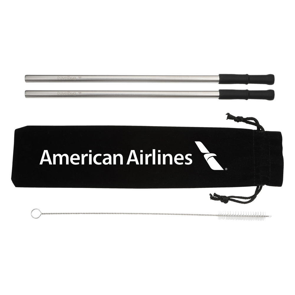 Reusable Stainless Steel Straw Set with Brush