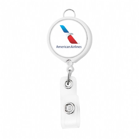 Large Face Badge Reel w/ Lanyard Attachment