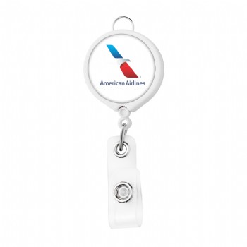 Large Face Badge Reel w/ Lanyard Attachment