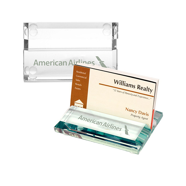 Atrium Glass Business Card Holder