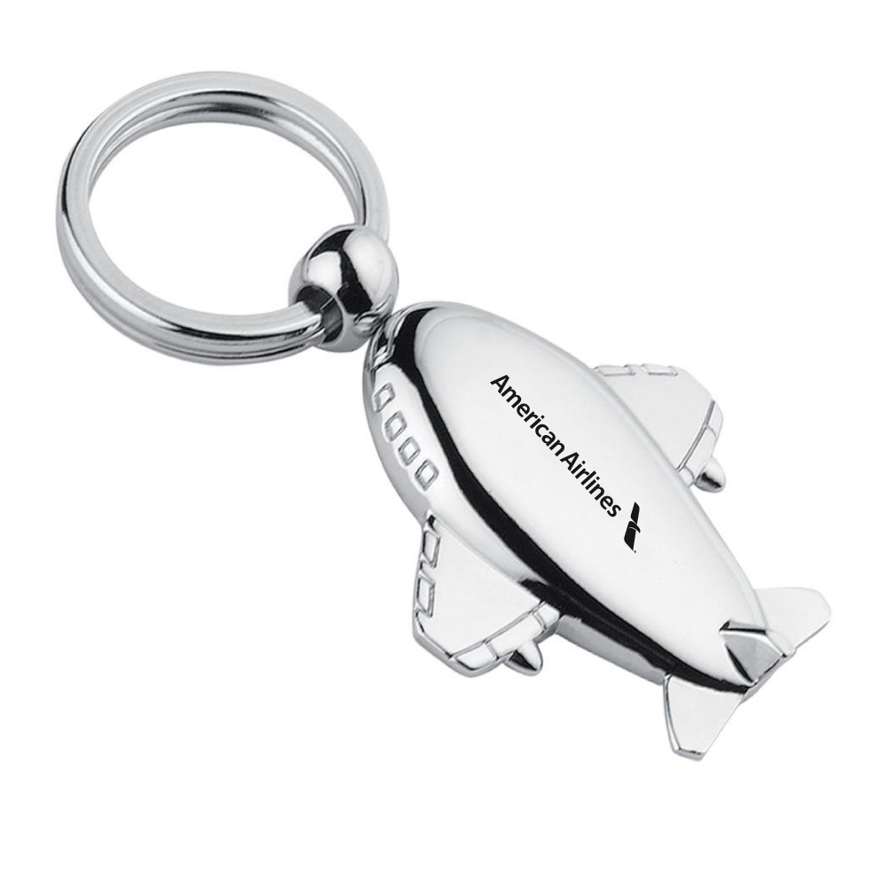 Metal Airplane Keychain